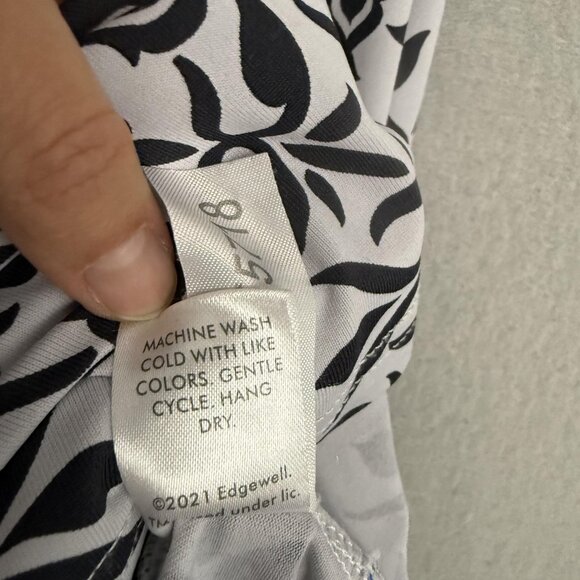 Banana Boat Dress Womens Medium Black White UPF 50+ Sun Protection Cover Up - Picture 8 of 10